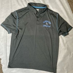 Kansas City Royals Polo Shirt Mens XL Blue grey White  Lightweight‎ MLB